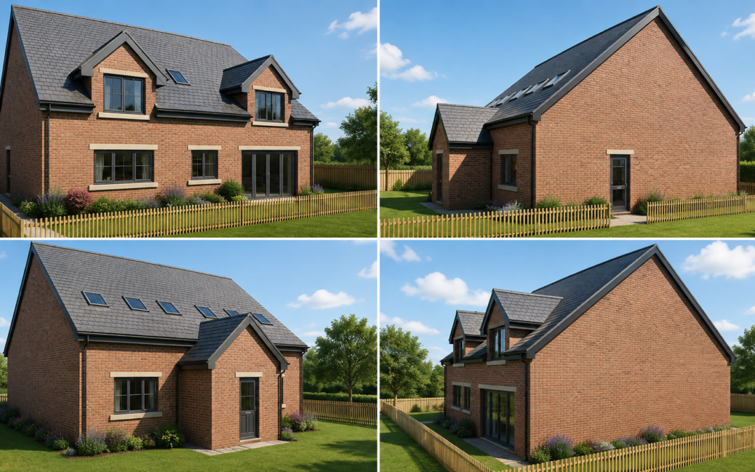 Two building plots for sale on, Park Road, Swarland, Northumberland.