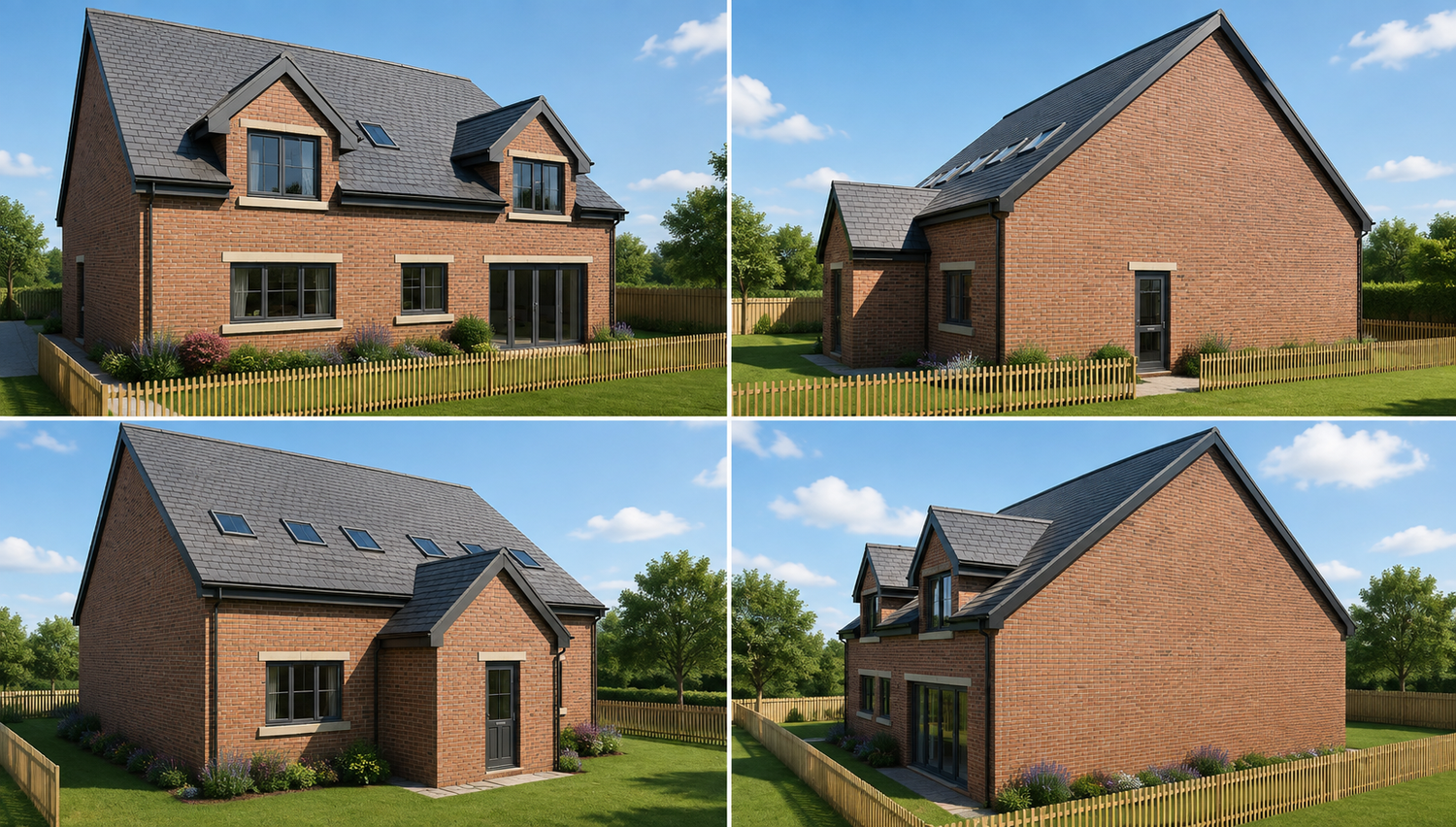 Two building plots for sale on, Park Road, Swarland, Northumberland.